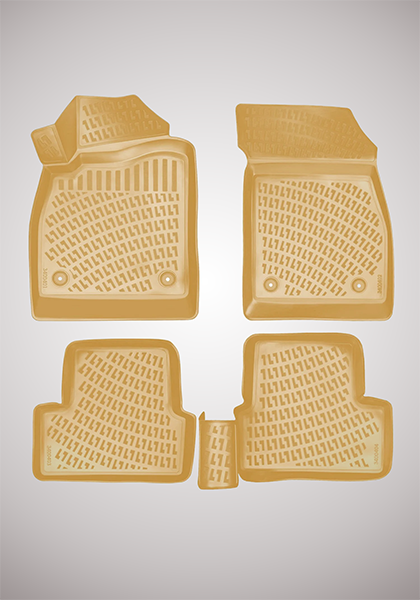 Chevrolet Lacetti 2009 Sonrası Havuzlu Paspas Bej