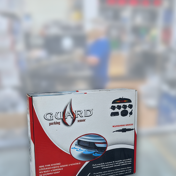 GUARD Araç Park Sensörü Göstergeli Dijital Led Ekranlı Ses İkazlı 4 Sensörlü Su Geçirmez Soket 22mm Gri