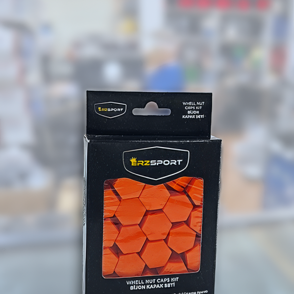 Universal Bijon Kapağı 17mm Turuncu Renk 20 Adet