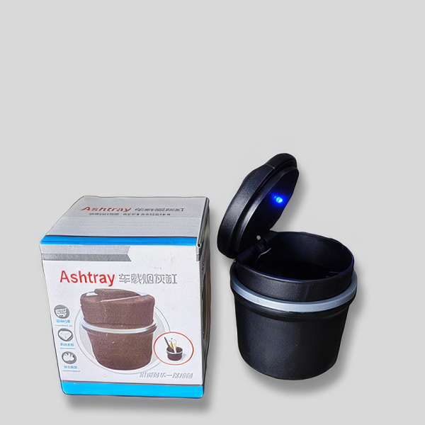 ASHTRAY Oto Küllük Işıklı Bardaklık Uyumlu Kapaklı