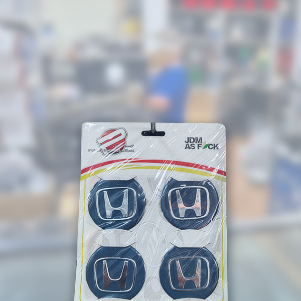 HONDA Jant Göbeği Göbek Arması Sticker 4'lü Set MAVİ