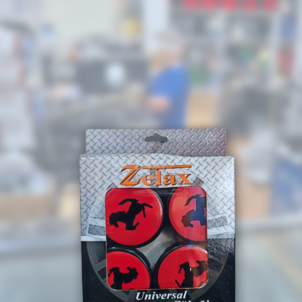 ZELAX Universal Çelik Siyah Jant Göbeği Arması