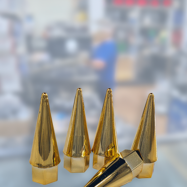 Sivri Mermi Bijon Kapağı Gold Sarı 19mm Sivri Sibop Kapağı