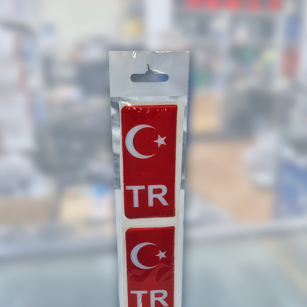 PLAKA TR ARMA DAMLA BAYRAK 1 TAKIM 2 ADET