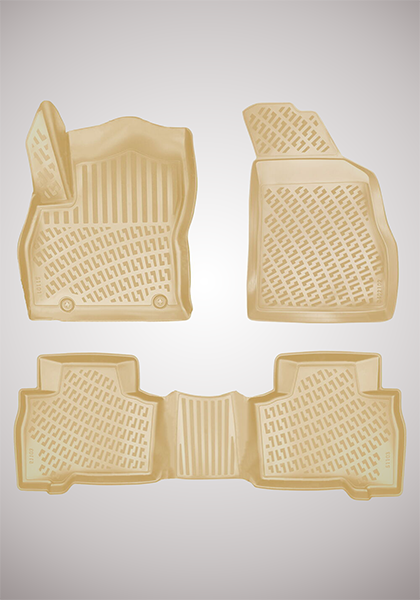 Fiat Fiorino Benzinli 2020 Sonrası Havuzlu Paspas  Bej