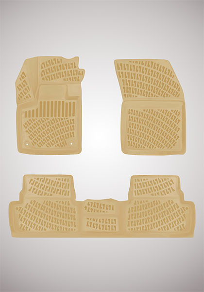 Opel Grandland X 2017-2021 Havuzlu Paspas Bej