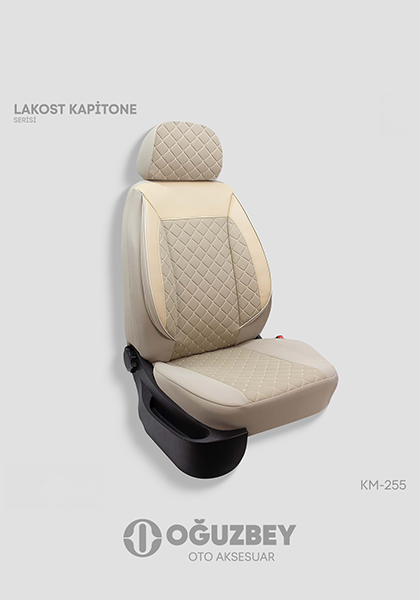 Oto Kılıf ( Kaptone - Lakost 2+1 Ticari ) ( Milenyum ) - KM-255-KREM-KREM