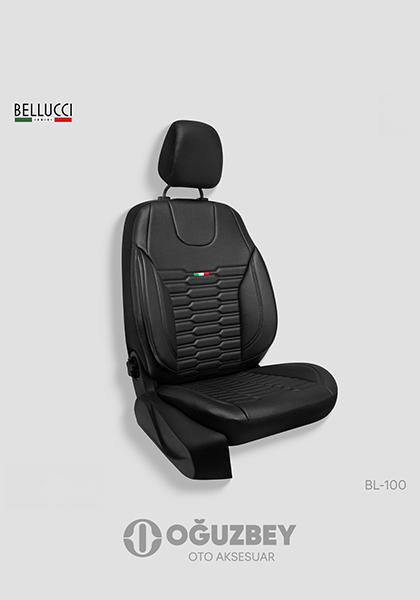Oto Kılıf ( Deri ) ( Bellucci ) - BL-100-Siyah / Siyah