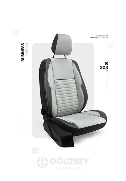 Oto Kılıf ( Orjinal ) ( Business ) - B-303-A.Gri / Siyah