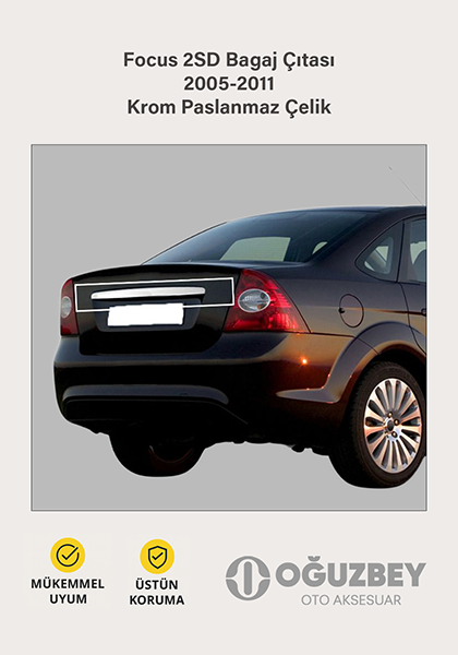 Focus 2SD Bagaj Çıtası 2005-2011 Krom Paslanmaz Çelik